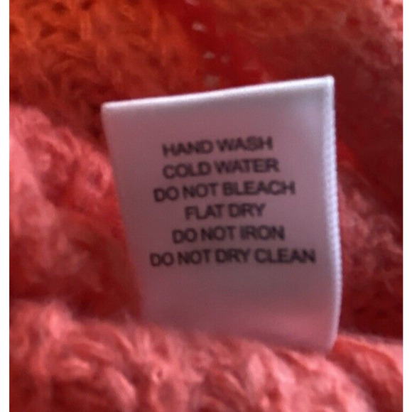 Hyfve Sweater Womens Size Medium Bright Orange Oversized Pullover Sweater - Picture 7 of 10